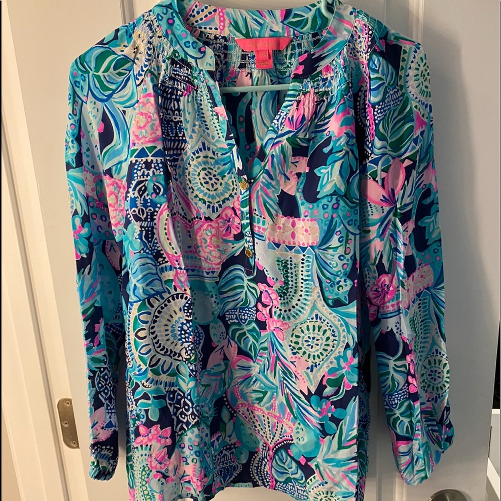 Lilly Pulitzer Elsa Silk Top